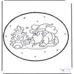 Disegni da colorare Natale - Disegno da bucherellare ' Natale 13