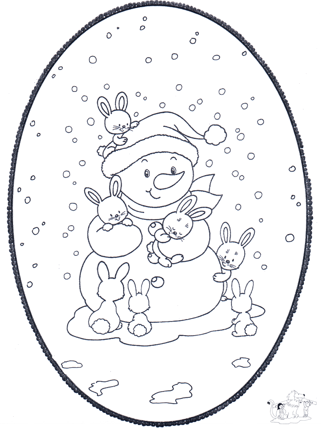 Disegno da bucherellare ' Natale 2 - Disegni da bucherellare Natale