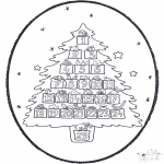 Disegni da colorare Natale - Disegno da bucherellare ' Natale 20