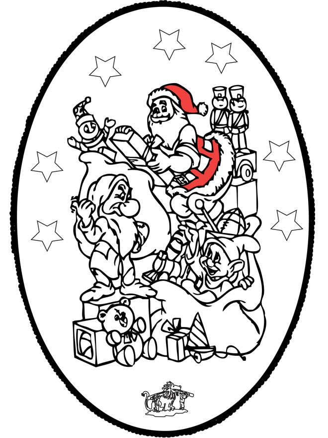 Disegno da bucherellare ' Natale 24 - Disegni da bucherellare Natale