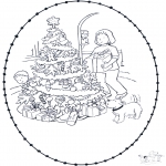 Disegni da colorare Natale - Disegno da bucherellare ' Natale  7