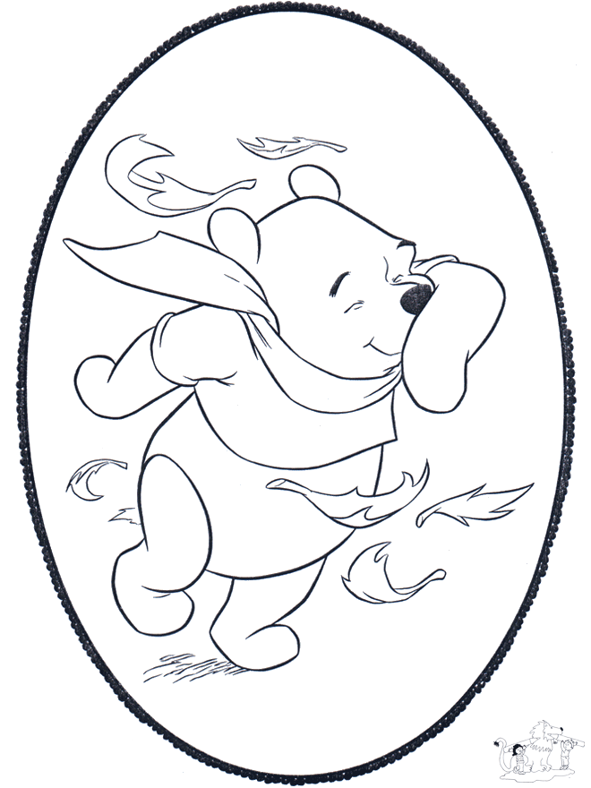 Disegno da bucherellare ' Pooh 2 - Personaggi di fumetto