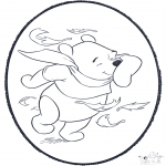 Disegni da bucherellare - Disegno da bucherellare ' Pooh 2