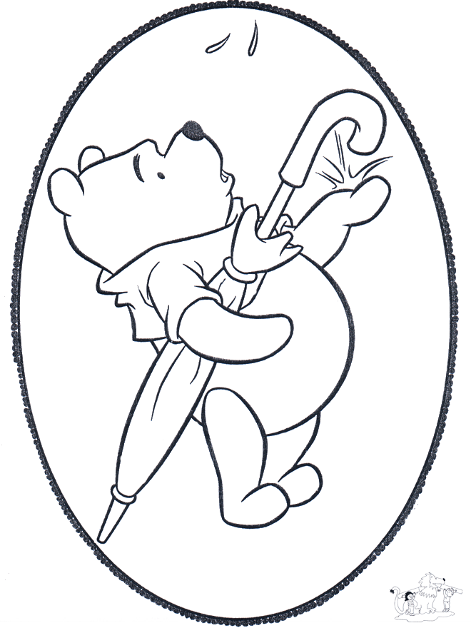 Disegno da bucherellare ' Winnie the Pooh 2 - Personaggi di fumetto
