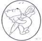 Disegno da bucherellare ' Winnie the Pooh 2