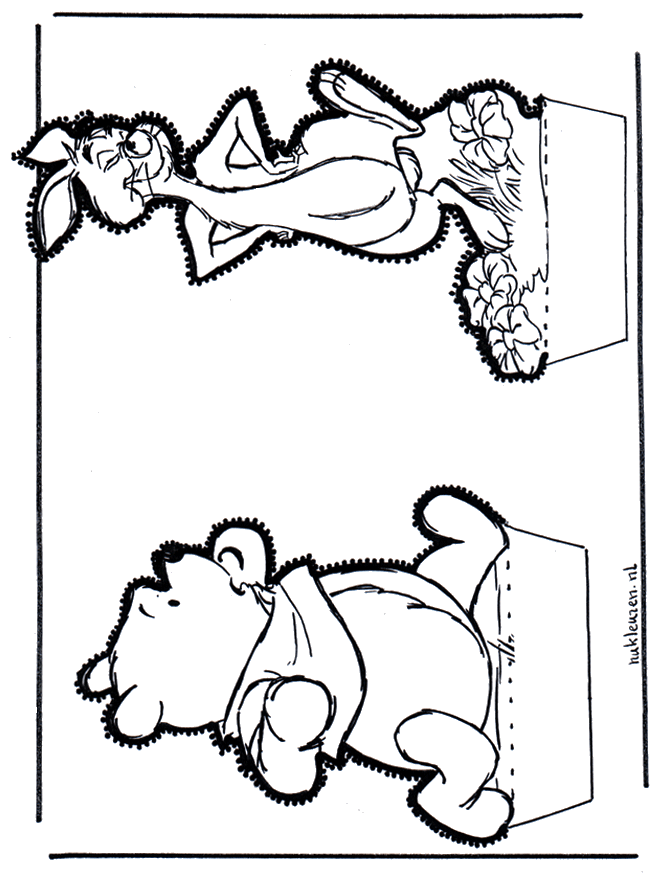 Disegno da bucherellare ' Winnie the Pooh 4 - Personaggi di fumetto