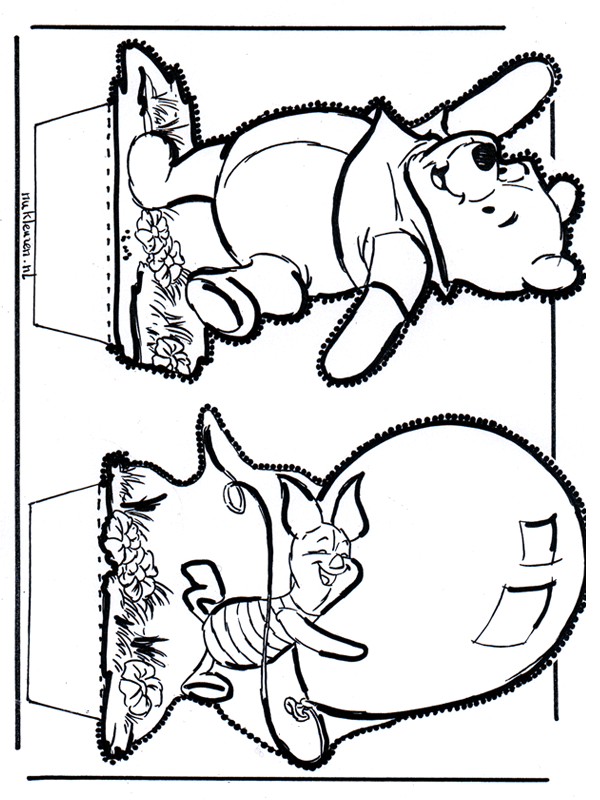 Disegno da bucherellare ' Winnie the Pooh 5 - Personaggi di fumetto