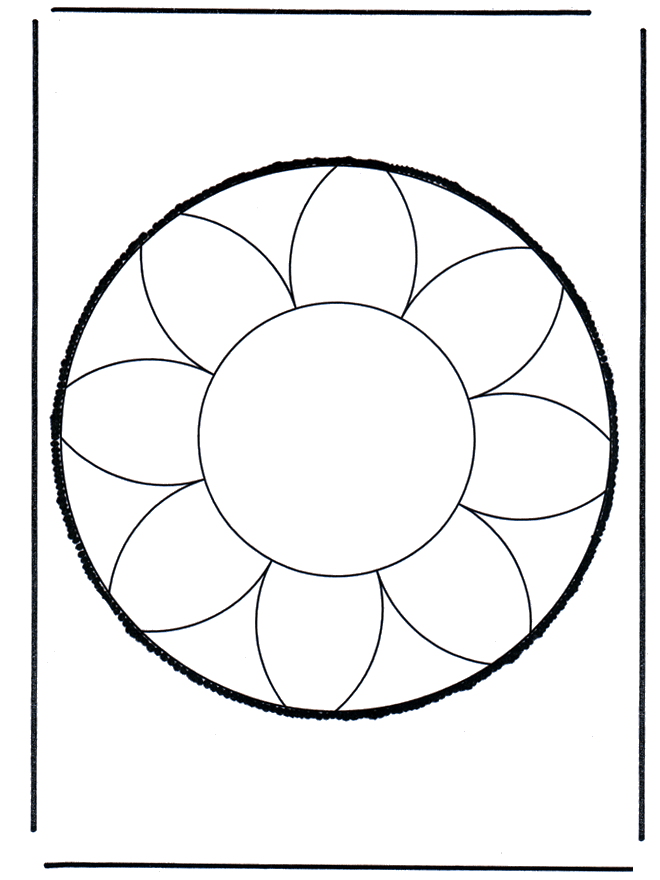 Disegno da bucherellare 17 - Mandala