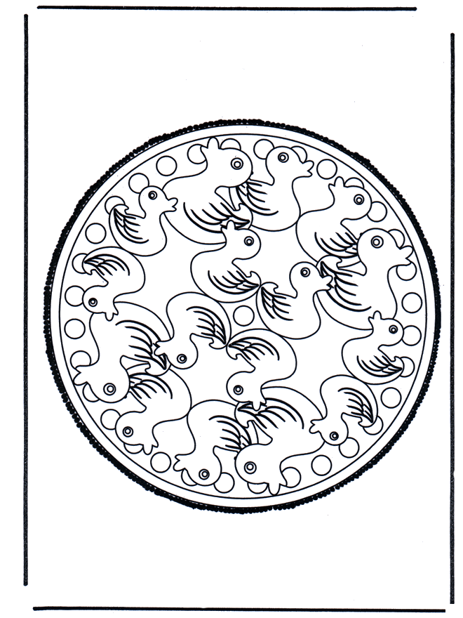 Disegno da bucherellare 18 - Mandala