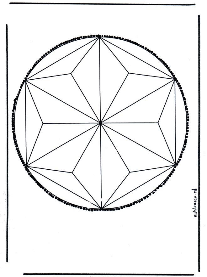 Disegno da bucherellare 2 - Mandala