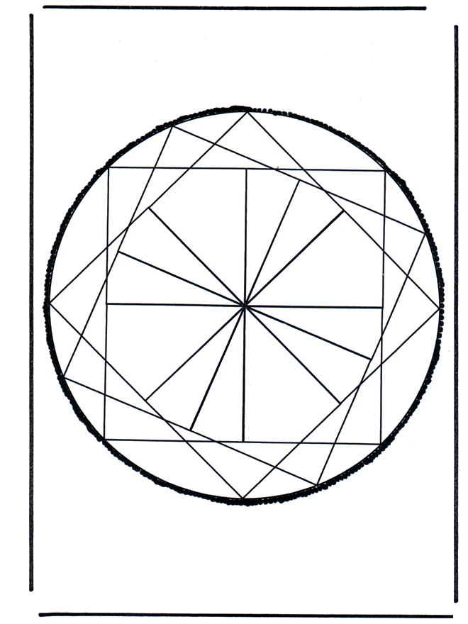 Disegno da bucherellare 21 - Mandala