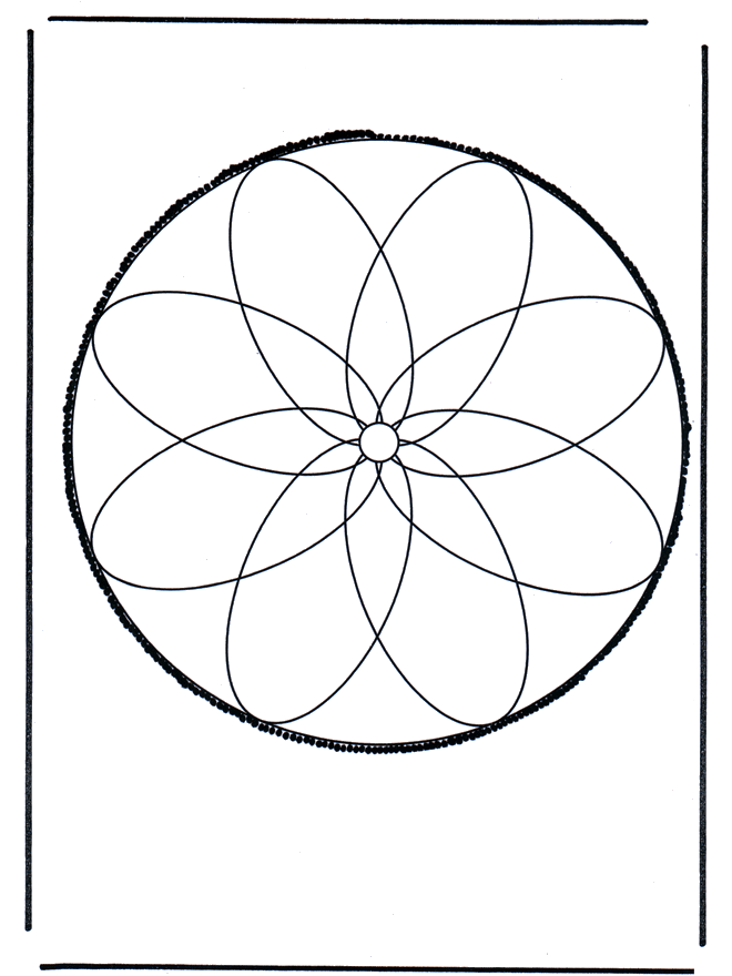 Disegno da bucherellare 22 - Mandala