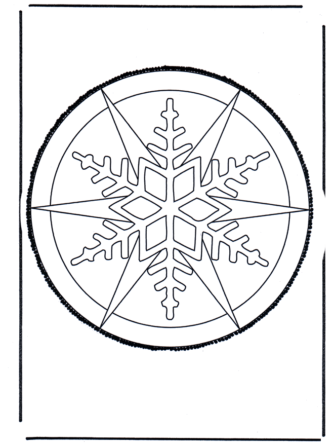 Disegno da bucherellare 23 - Mandala