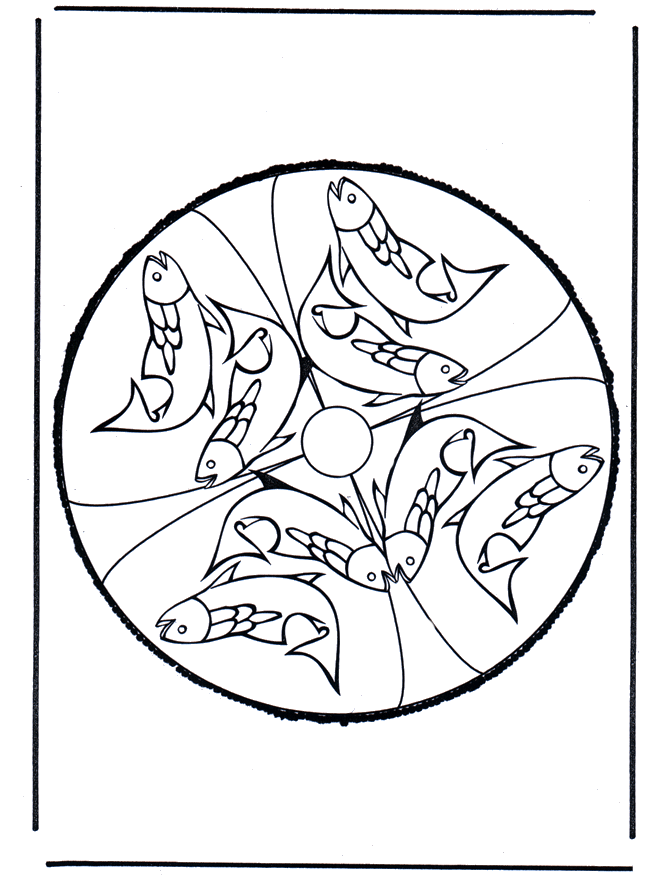 Disegno da bucherellare 24 - Mandala