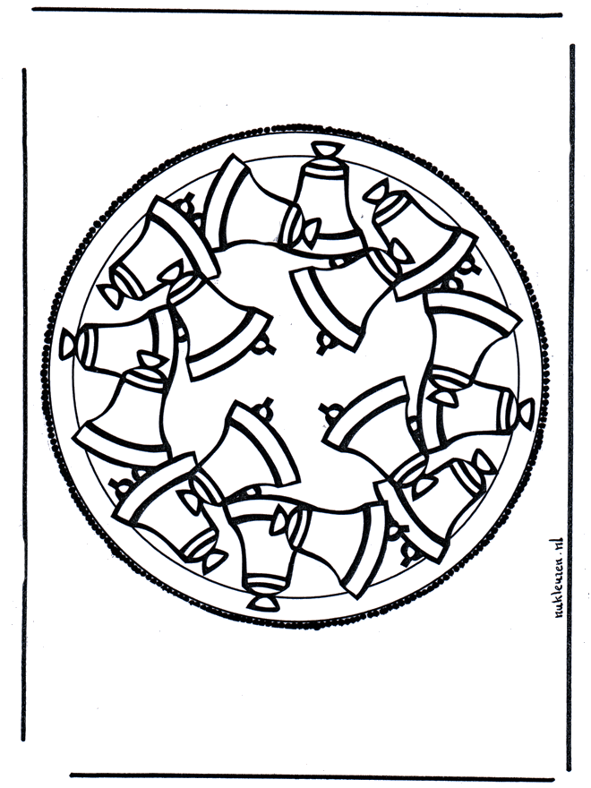 Disegno da bucherellare 26 - Mandala