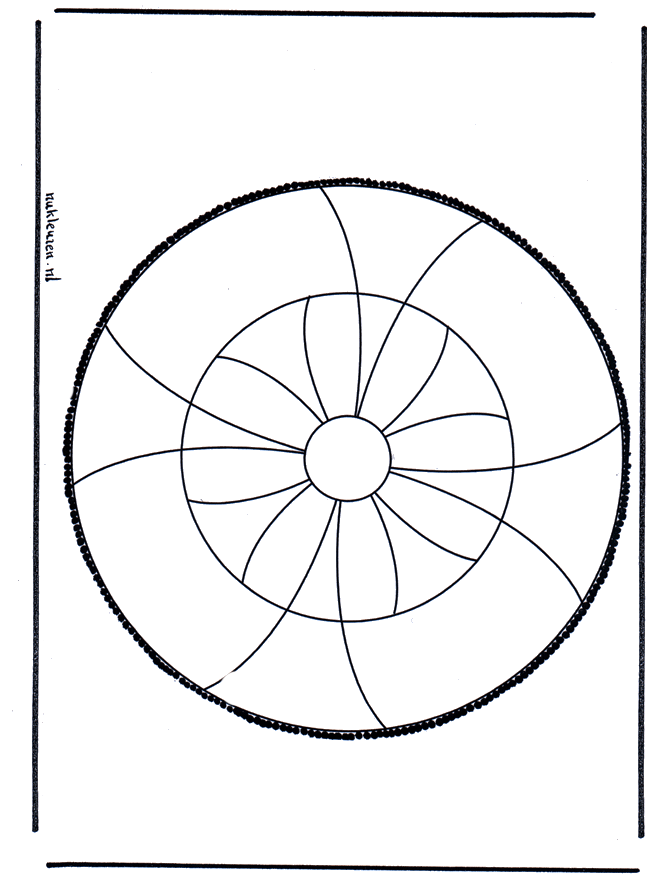 Disegno da bucherellare 27 - Mandala