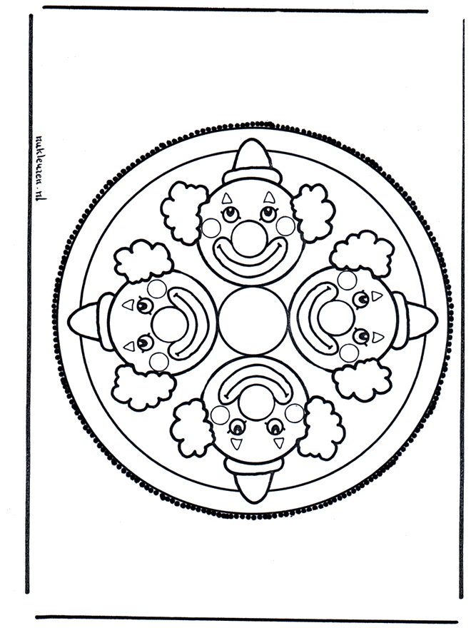 Disegno da bucherellare 28 - Mandala