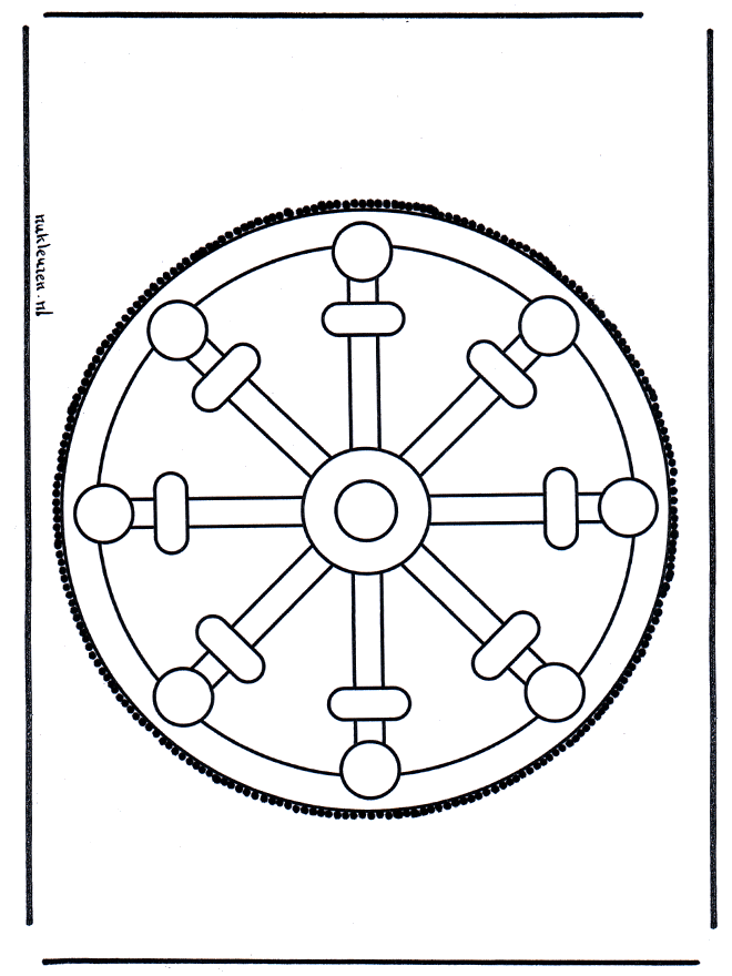 Disegno da bucherellare 29 - Mandala