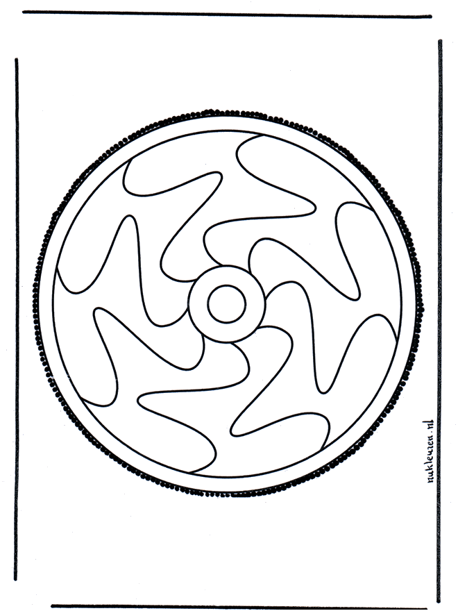 Disegno da bucherellare 30 - Mandala