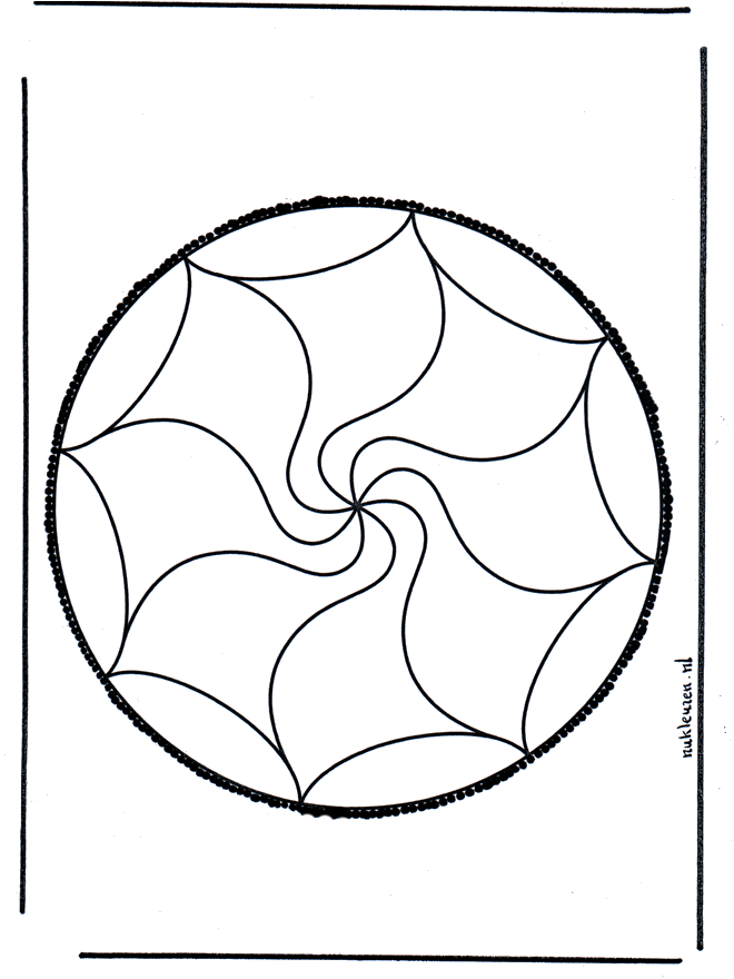 Disegno da bucherellare 32 - Mandala