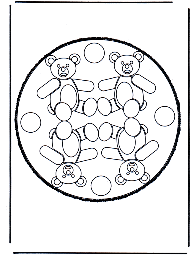 Disegno da bucherellare 35 - Mandala