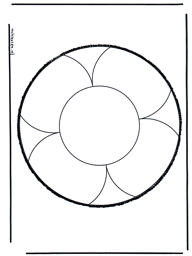 Disegno da bucherellare 38 - Mandala