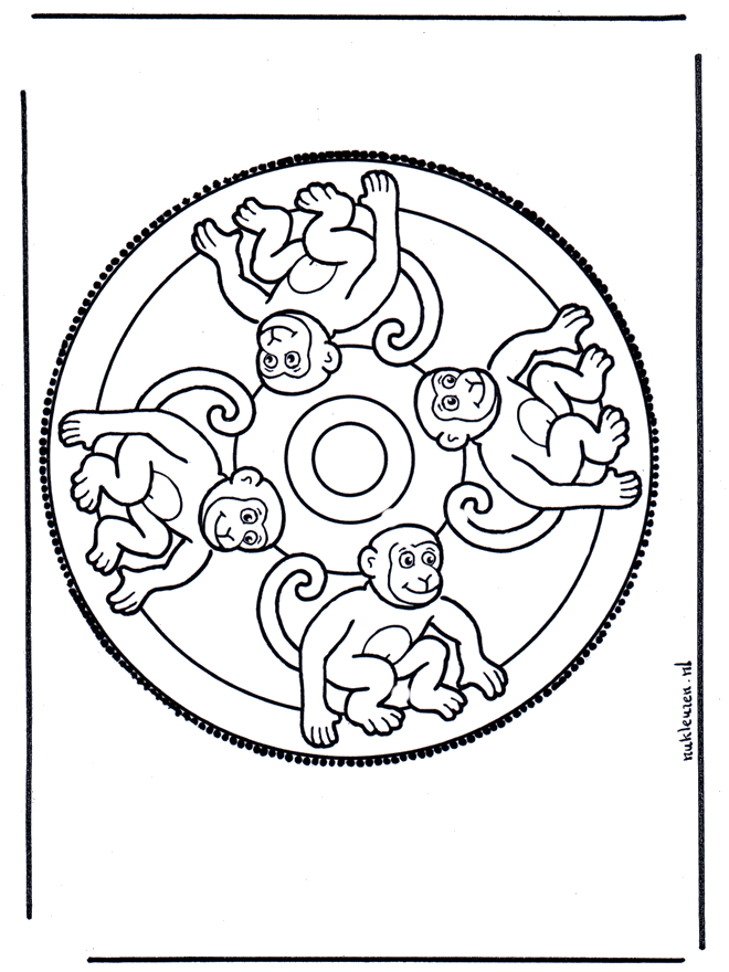 Disegno da bucherellare 39 - Mandala