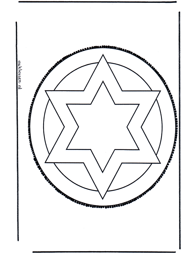 Disegno da bucherellare 43 - Mandala