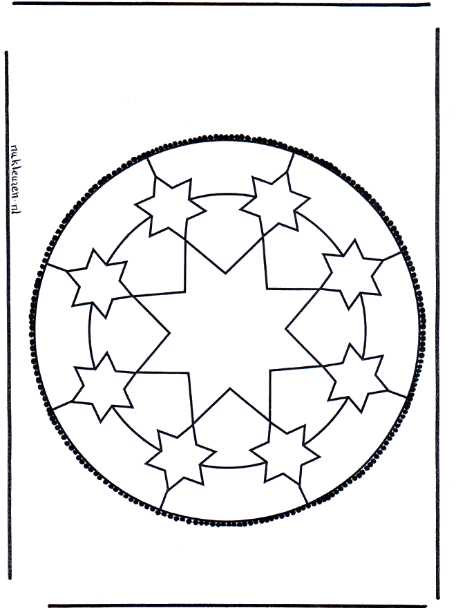 Disegno da bucherellare 46 - Mandala