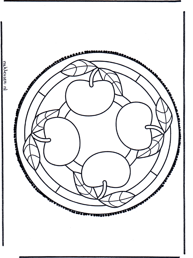 Disegno da bucherellare 47 - Mandala