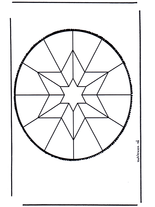 Disegno da bucherellare 48 - Mandala