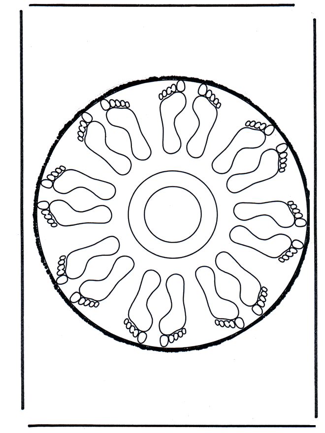 Disegno da bucherellare 54 - Mandala