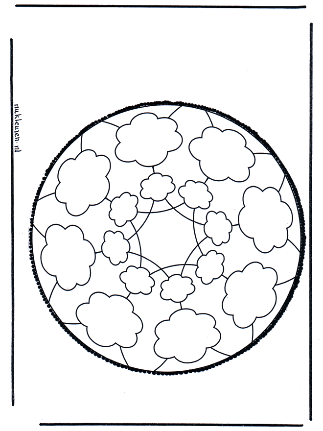 Disegno da bucherellare 56 - Mandala