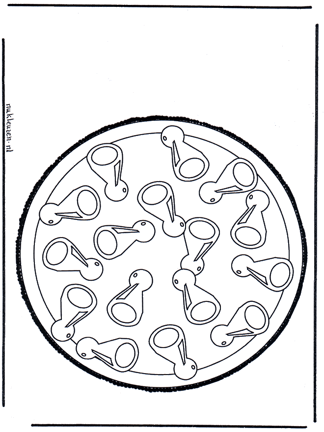 Disegno da bucherellare 57 - Mandala