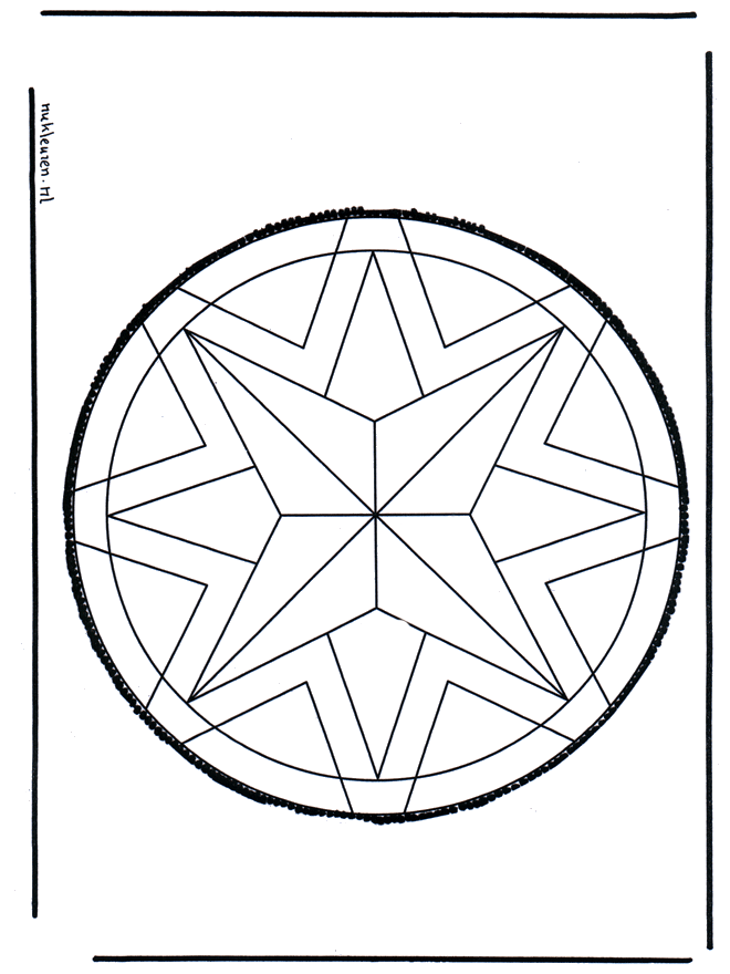 Disegno da bucherellare 59 - Mandala