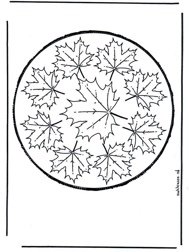 Disegno da bucherellare 60 - Mandala