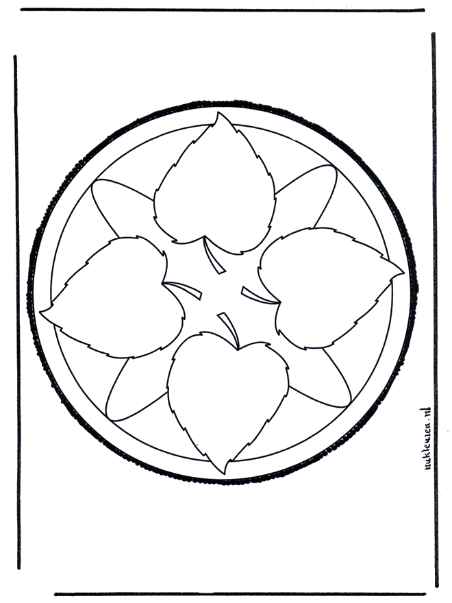 Disegno da bucherellare 8 - Mandala