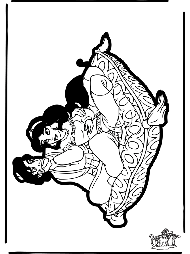 Disegno da bucherellare - Aladdin 2 - Personaggi di fumetto