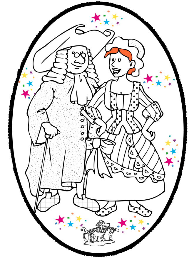 Disegno da bucherellare - Carnevale - Altri Disegni da bucherellare