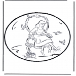 Disegni da bucherellare - Disegno da bucherellare - Cenerentola 2