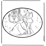 Disegni da bucherellare - Disegno da bucherellare - Cenerentola 3