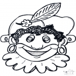 Disegni da bucherellare - Disegno da bucherellare - maschera 10