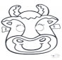 Disegno da bucherellare - maschera 6