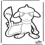 Disegni da bucherellare - Disegno da bucherellare Pokemon 6