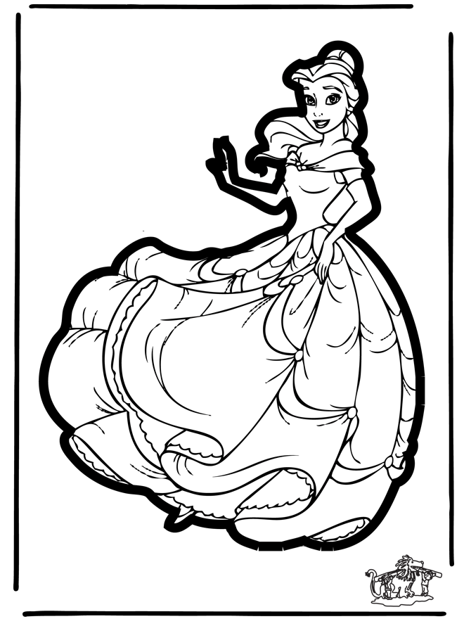 Disegno da bucherellare Principessa 1 - Personaggi di fumetto