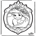 Disegni da bucherellare - Disegno da bucherellare Principessa Disney 1