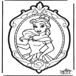 Disegni da bucherellare - Disegno da bucherellare Principessa Disney 2