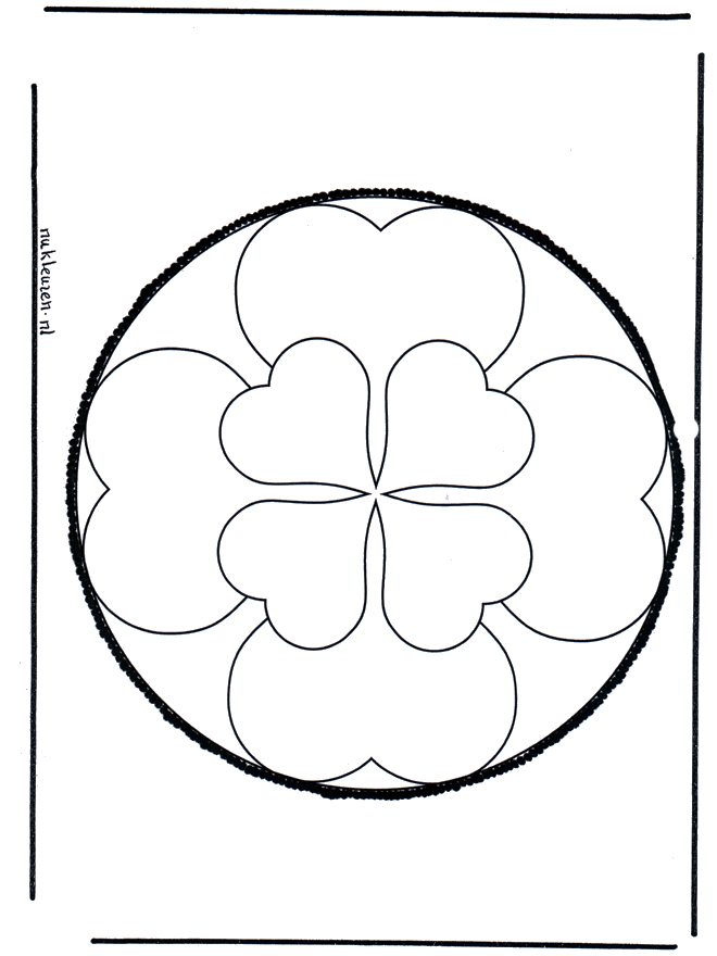 Disegno da bucherellare - San Valentino 2 - Giorno di San Valentino