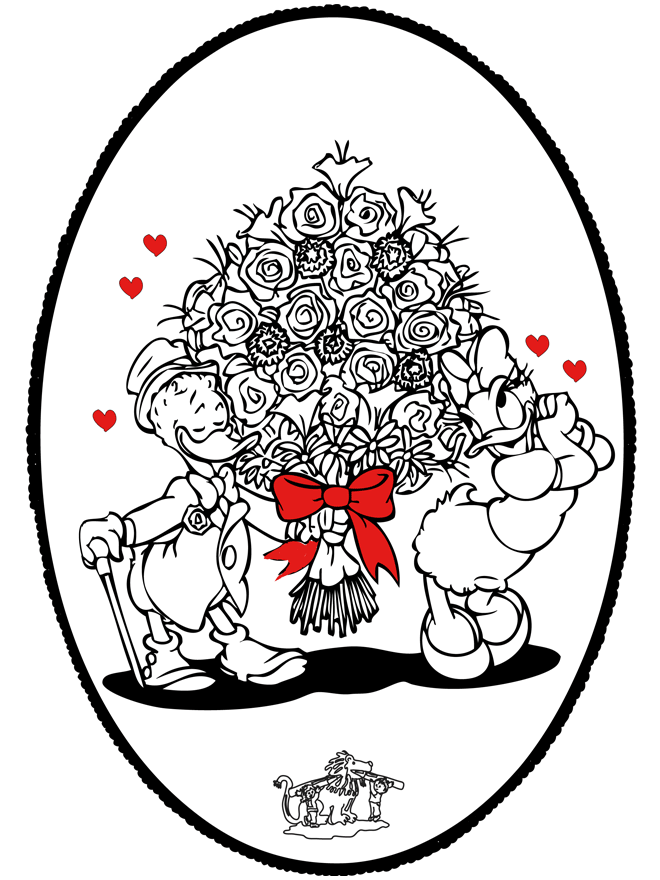 Disegno da bucherellare - San Valentino 3 - Giorno di San Valentino