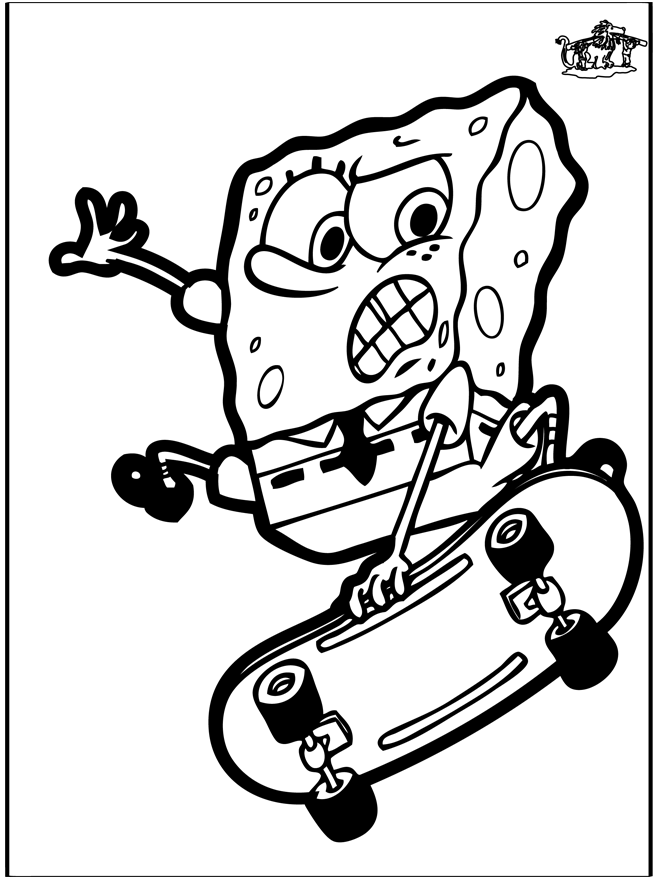 Disegno da bucherellare SpongeBob - Personaggi di fumetto